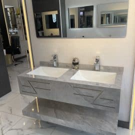 مغسلة بورسلان حوضين شلال