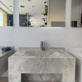 مغسلة بورسلان حوض شلال 80 سم